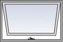 Awning diagram of awning window
