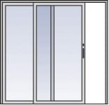 Gliding diagram of sliding/gliding window